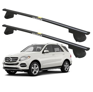 RACK P/ LONGARINAS ALPHA AÇO 04 (1,40M) MERCEDES BENZ GLE 2021 / 2022 - PRETO