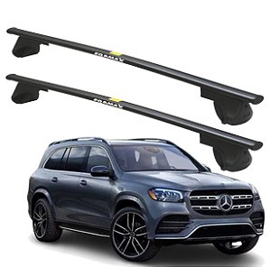 RACK P/ LONGARINAS ALPHA AÇO 04 (1,40M) MERCEDES BENZ GLS 2021 / 2022 - PRETO