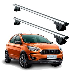 RACK P/ LONGARINAS ALPHA ALUMÍNIO 01 (1,06M) FORD KA FREESTYLE 2020 / 2021 - CINZA