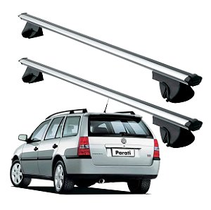 RACK P/ LONGARINAS ALPHA ALUMÍNIO 01 (1,06M) VW PARATI 1996 1997 1998 1999 2000 2001 2002 2003 2004 2005 2006 2007 2008 2009 2010 2011 2012 2013 - CINZA