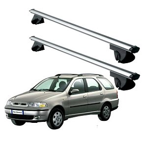RACK P/ LONGARINAS ALPHA ALUMÍNIO 01 (1,06M) FIAT PALIO WEEKEND 1996 1997 1998 1999 2000 2001 2002 2003 2004 2005 2006 2007 2008 2009 2010 2011 2012 2013 2014 - CINZA