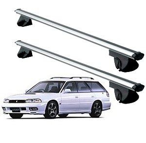 RACK P/ LONGARINAS ALPHA ALUMÍNIO 01 (1,06M) SUBARU LEGACY 1989 1990 1991 1992 1993 1994 1995 1996 1997 1998 1999 2000 2001 2002 - CINZA