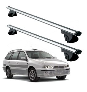 RACK P/ LONGARINAS ALPHA ALUMÍNIO 01 (1,06M) FIAT MAREA WEEKEND 1998 1999 2000 2001 2002 2003 2004 2005 2006 2007 - CINZA