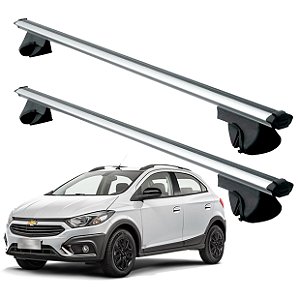 RACK P/ LONGARINAS ALPHA ALUMÍNIO 01 (1,06M) GM ONIX ACTIVE 2017 2018 2019 - CINZA