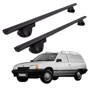RACK P/ LONGARINAS ALPHA ALUMÍNIO 01 (1,06M) GM IPANEMA WAGON 1989 1990 1992 1992 1993 1994 1995 1996 1997 1998 - PRETO