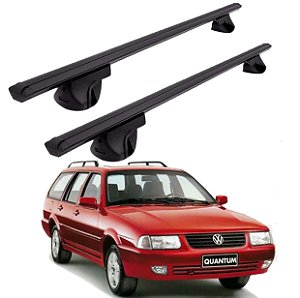 RACK P/ LONGARINAS ALPHA ALUMÍNIO 01 (1,06M) VW QUANTUM 1991 1992 1993 1994 1995 1996 1997 1998 1999 2000 2001 2002 - PRETO