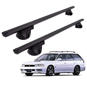 RACK P/ LONGARINAS ALPHA ALUMÍNIO 01 (1,06M) SUBARU LEGACY 1989 1990 1991 1992 1993 1994 1995 1996 1997 1998 1999 2000 2001 2002 - PRETO