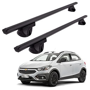 RACK P/ LONGARINAS ALPHA ALUMÍNIO 01 (1,06M) GM ONIX ACTIVE 2017 2018 2019 - PRETO