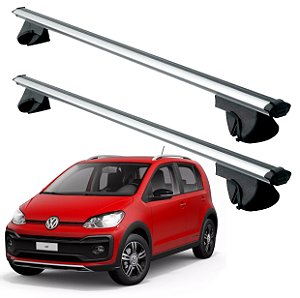 RACK P/ LONGARINAS ALPHA ALUMINIO 02 (1,16M) VW UP XTREME 2019 2020 2021 - CINZA