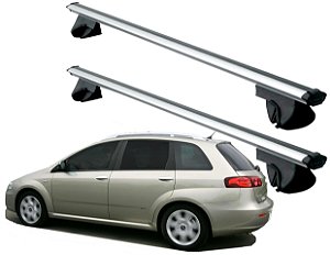 RACK P/ LONGARINAS ALPHA ALUMINIO 02 (1,16M) FIAT CROMA 2005 - CINZA