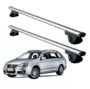 RACK P/ LONGARINAS ALPHA ALUMINIO 02 (1,16M) VW JETTA VARIANT 2008 2009 2010 2011 2012 2013 2014 - CINZA