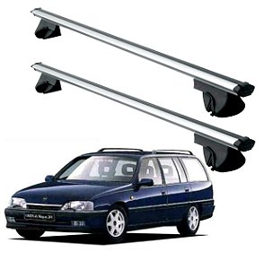 RACK P/ LONGARINAS ALPHA ALUMINIO 02 (1,16M) GM SUPREMA 1993 1994 1995 1996 - CINZA