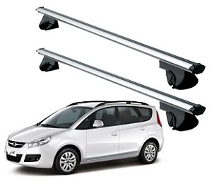 RACK P/ LONGARINAS ALPHA ALUMINIO 02 (1,16M) JAC J6 2001 2002 2003 2004 2005 2006 2007 2008 2009 2010 2011 2012 2013 2014 2015 - CINZA