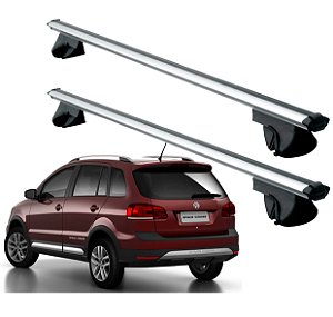 RACK P/ LONGARINAS ALPHA ALUMINIO 02 (1,16M) VW SPACE CROSS WAGON - CINZA