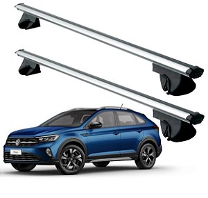RACK P/ LONGARINAS ALPHA ALUMINIO 02 (1,16M) VW NIVUS 2020 2021 2022 2023 2024 2025 - CINZA