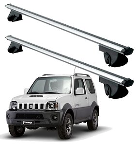 RACK P/ LONGARINAS ALPHA ALUMINIO 02 (1,16M) SUZUKI JIMNY 1998 1999 2000 2001 2002 2003 2004 2005 2006 2007 2008 2009 2010 2011 2012 2013 2014 2015 2016 2017 2018 2019 2020 2021 2022 - CINZA