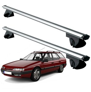 RACK P/ LONGARINAS ALPHA ALUMINIO 02 (1,16M) CITROEN XM WAGON 1992 1993 1994 1995 1996 1997 1998 1999 2000 2001 2002 2003 2004 2005 - CINZA