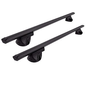 RACK P/ LONGARINAS ALPHA ALUMINIO 02 (1,16M) GM CARAVAN 1996 1997 1998 1999 2000 2001 2002 2003 2004 2005 2006 2007 2008 - PRETO
