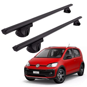 RACK P/ LONGARINAS ALPHA ALUMINIO 02 (1,16M) VW UP XTREME 2019 2020 2021 - PRETO