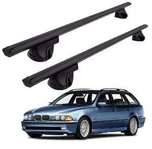 RACK P/ LONGARINAS ALPHA ALUMINIO 02 (1,16M) BMW SÉRIE 5 1997 1998 1999 2000 2001 2002 2003 2004 2005 2006 2007 2008 - PRETO