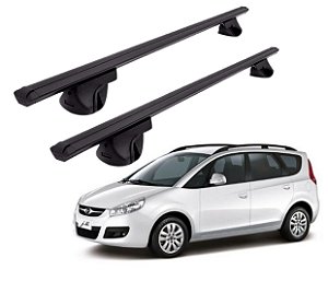 RACK P/ LONGARINAS ALPHA ALUMINIO 02 (1,16M) JAC J6 2001 2002 2003 2004 2005 2006 2007 2008 2009 2010 2011 2012 2013 2014 2015 - PRETO