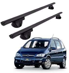 RACK P/ LONGARINAS ALPHA ALUMINIO 02 (1,16M) GM ZAFIRA 20012002 2003 2004 2005 2006 2007 2008 2009 2010 2011 2012 - PRETO