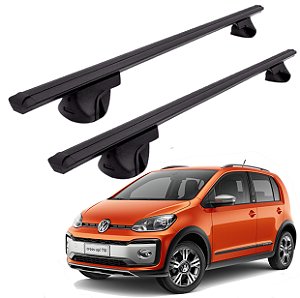 RACK P/ LONGARINAS ALPHA ALUMINIO 02 (1,16M) VW CROSS UP 2015 2016 2017 2018 2019 - PRETO