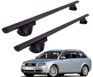 RACK P/ LONGARINAS ALPHA ALUMINIO 02 (1,16M) AUDI A4 AVANT WAGON 1996 1997 1998 1999 2000 2001 2002 2003 2004 2005 2006 2007