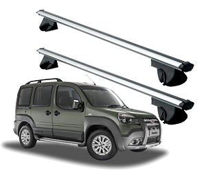 RACK P/ LONGARINAS ALPHA ALUMÍNIO 03 (1,26M) FIAT DOBLO 2002 2001 2002 2003 2004 2005 2006 2007 2008 2009 2010 2011 2012 2013 2014 2015 2016 2017 2018 2019 2020 2021 - CINZA