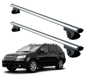RACK P/ LONGARINAS ALPHA ALUMÍNIO 03 (1,26M) SUBARU TRIBECA 2008 2009 2010 2011 - CINZA