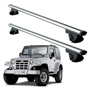 RACK P/ LONGARINAS ALPHA ALUMÍNIO 03 (1,26M) TROLLER 2000 2001 2002 2003 2004 2005 2006 2007 2008 2009 2010 2011 2012 2013 - CINZA