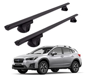 RACK P/ LONGARINAS ALPHA ALUMÍNIO 03 (1,26M) SUBARU NEW XV 2021 / 2022 - PRETO