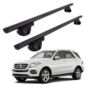 RACK P/ LONGARINAS ALPHA ALUMÍNIO 04 (1,36M) MERCEDES BENZ GLE 2021 / 2022 - PRETO