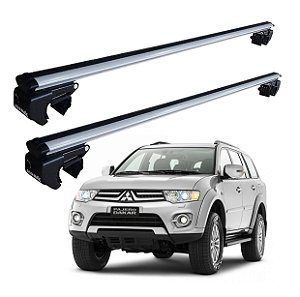 RACK P/ LONGARINAS SIGMA ALUMÍNIO 01 (1,06M) MITSUBISHI PAJERO DAKAR 2009 2010 2011 2012 2013 2014 2015 2016 2017 2018 - CINZA