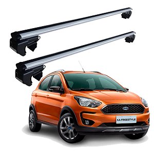 RACK P/ LONGARINAS SIGMA ALUMÍNIO 01 (1,06M) FORD KA FREESTYLE 2020 / 2021 - CINZA