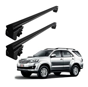 RACK P/ LONGARINAS SIGMA ALUMÍNIO 01 (1,06M) TOYOTA HILUX SW4 2006 2007 2008 2009 2010 2011 2012 2013 2014 - PRETO