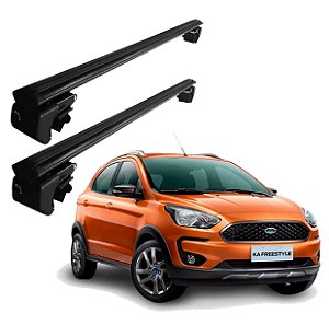 RACK P/ LONGARINAS SIGMA ALUMÍNIO 01 (1,06M) FORD KA FREESTYLE 2020 / 2021 - PRETO