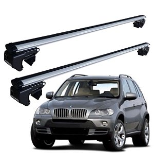 RACK P/ LONGARINAS SIGMA ALUMÍNIO 02 (1,16M) BMW X6 2008 2009 2010 - CINZA