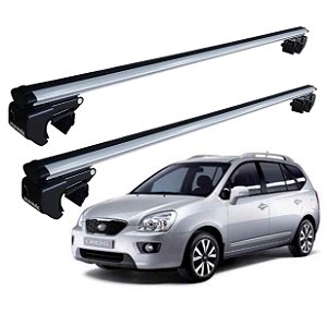RACK P/ LONGARINAS SIGMA ALUMÍNIO 02 (1,16M) KIA CARENS MPV 2002 2003 2004 2005 2006 2007 2008 2009 2010 2011 2012 2013 - CINZA