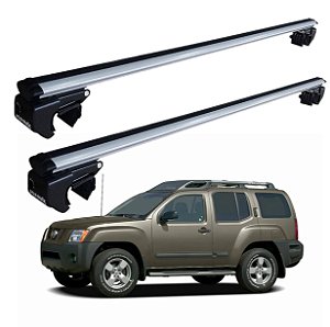 RACK P/ LONGARINAS SIGMA ALUMÍNIO 02 (1,16M) NISSAN XTERRA 2004 2005 2006 - CINZA