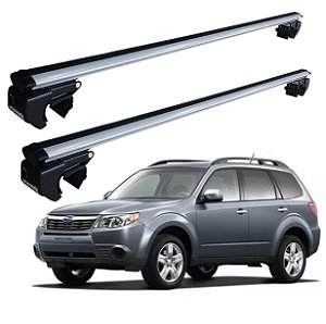 RACK P/ LONGARINAS SIGMA ALUMÍNIO 02 (1,16M) SUBARU FORESTER 2009 2010 2011 - CINZA