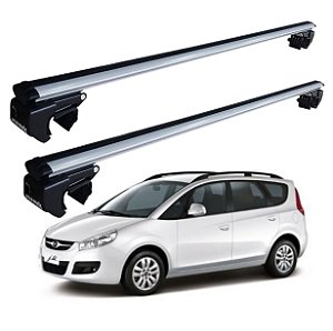 RACK P/ LONGARINAS SIGMA ALUMÍNIO 02 (1,16M) JAC J6 2001 2002 2003 2004 2005 2006 2007 2008 2009 2010 2011 2012 2013 2014 2015 - CINZA