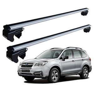 RACK P/ LONGARINAS SIGMA ALUMÍNIO 02 (1,16M) SUBARU XV 2012 2013 2014 2015 2016 2017 2018 2019 2020 - CINZA