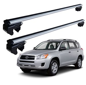 RACK P/ LONGARINAS SIGMA ALUMÍNIO 02 (1,16M) TOYOTA RAV4 2000 2001 2002 2003 2004 2005 2006 2007 2008 2009 2010 2011 2012 2013 - CINZA
