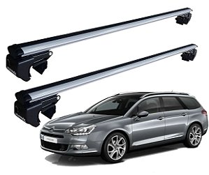 RACK P/ LONGARINAS SIGMA ALUMÍNIO 02 (1,16M) CITROEN C5 BREAK 2001 2002 2003 - CINZA