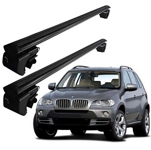 RACK P/ LONGARINAS SIGMA ALUMÍNIO 02 (1,16M) BMW X6 2008 2009 2010 - PRETO