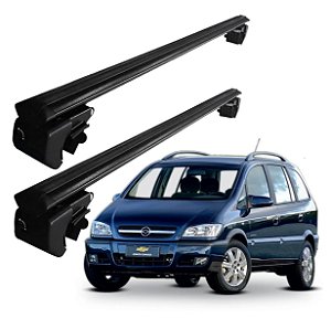 RACK P/ LONGARINAS SIGMA ALUMÍNIO 02 (1,16M) GM ZAFIRA 2001 2002 2003 2004 2005 2006 2007 2008 2009 2010 2011 2012 - PRETO