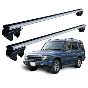 RACK P/ LONGARINAS SIGMA ALUMÍNIO 03 (1,26M) LAND ROVER DISCOVERY 2004 2005 2006 2007 2008 2009 - CINZA