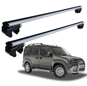 RACK P/ LONGARINAS SIGMA ALUMÍNIO 03 (1,26M) FIAT DOBLO 2002 2003 2004 2005 2006 2007 2008 2009 2010 2011 2012 2013 2014 2015 2016 2017 2018 2019 2020 2021 - CINZA