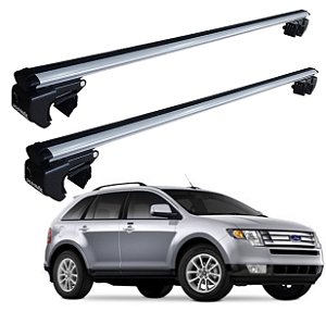RACK P/ LONGARINAS SIGMA ALUMÍNIO 03 (1,26M) FORD EDGE 2009 2010 2011 2012 2013 2014 - CINZA